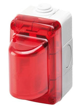 Flashing red emergency warning light - optional